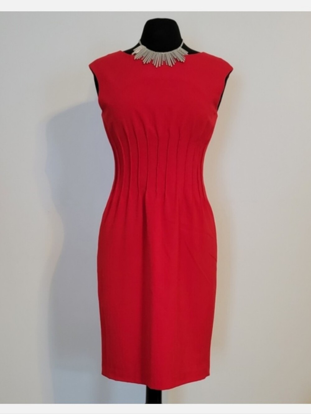 Richmond Red Sleeveless Sheath Dress